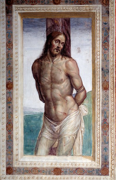 Kristus i søjlen ( Fresco af Giovanni Antonio Bazzi Sodoma
