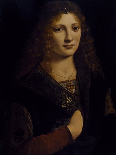 Portræt af en ung mand, muligvis Girolamo Casio, ca. 1500 (olie på træpanel) af Giovanni Antonio Boltraffio