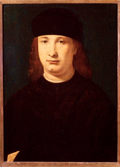 Portræt af den italienske digter Girolamo Casio (olie på træ, ca. 1500-1520) af Giovanni Antonio Boltraffio