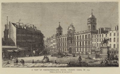 A View of Northumberland House, Charing Cross, i 1753 af Giovanni Antonio Canal