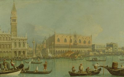 Ducal Palace og Piazzetta San Marco, ca. 1755 af Giovanni Antonio Canal