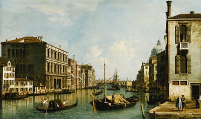 Canal Grande, Venedig, med udsigt mod øst fra Campo S. Vio, af Giovanni Antonio Canal