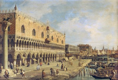 Riva degli Schiavoni, Venedig af Giovanni Antonio Canal
