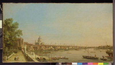 Themsen fra terrassen i Somerset House ser mod St. Paul
