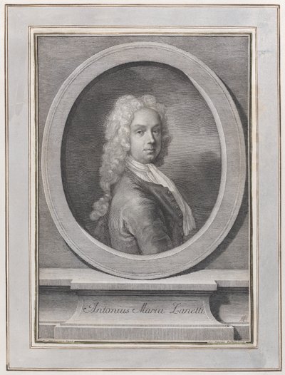 Portræt af Anton Maria Zanetti den ældre, ca. 1725. af Giovanni Antonio Faldoni