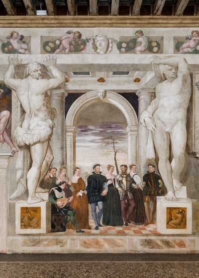 Invitation to the Dance, Main Hall, ca. 1570 (fresco) af Giovanni Antonio Fasolo