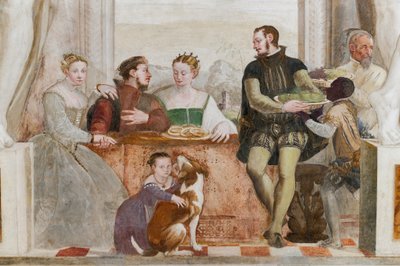 The Banket, Main Hall, ca. 1570 (fresco) af Giovanni Antonio Fasolo