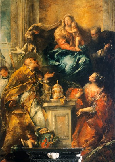 Ferri altertavle, ca. 1755 (olie på lærred) af Giovanni Antonio Guardi