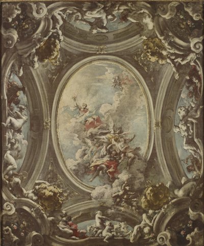 En allegori om daggry, 1736-37 af Giovanni Antonio Pellegrini