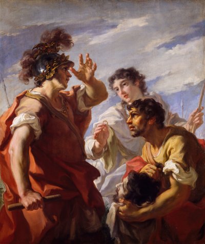 Cæsar før Alexandria, 1724-25. af Giovanni Antonio Pellegrini