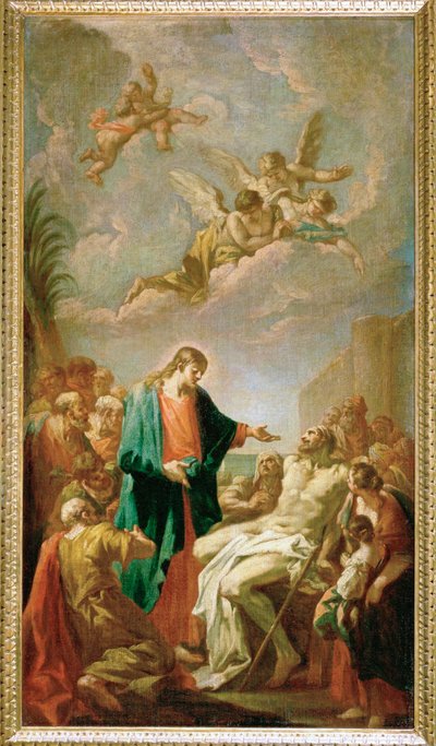 Kristus helbreder den lamme af Giovanni Antonio Pellegrini