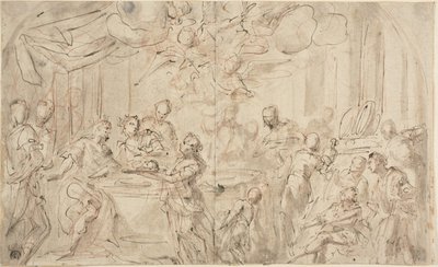 Salome med Johannes Døberens Hoved før Herodes af Giovanni Antonio Pellegrini