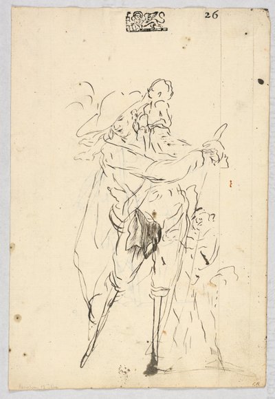 Skitser af Peg-Legged Mænd af Giovanni Antonio Pellegrini
