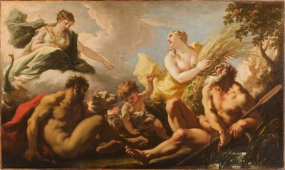De fire elementer i Brygning, 1717. af Giovanni Antonio Pellegrini