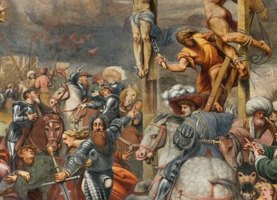 Counterfaccata, IL Pordenone, Crucifixion 1520-21, Detail af Giovanni Antonio Pordenone