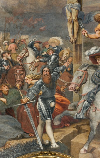 Counterfaccata, IL Pordenone, Crucifixion 1520-21, Detail af Giovanni Antonio Pordenone