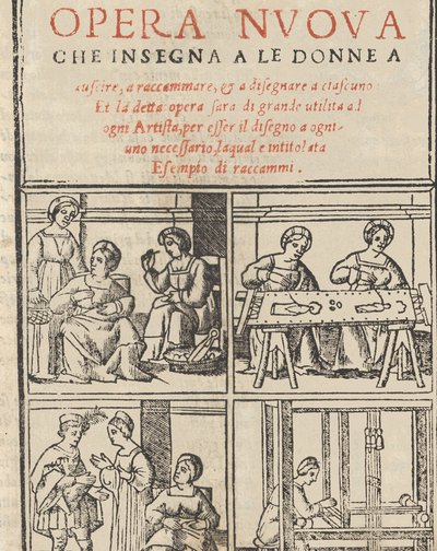 Eksempel på recammi, 1530. af Giovanni Antonio Tagliente