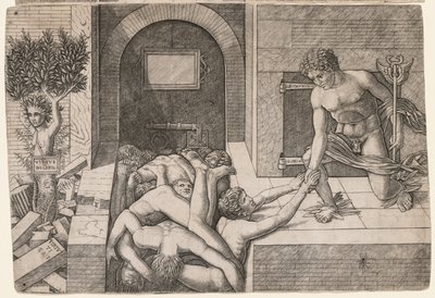 Allegori om menneskehedens redning: Virtus Deserta af Giovanni Antonio da Brescia
