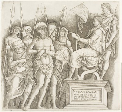 Kristus før Pilatus af Giovanni Antonio da Brescia