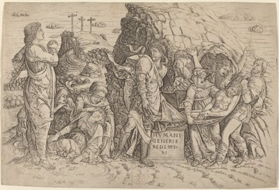Begravelsen af Giovanni Antonio da Brescia, after Andrea Mantegna