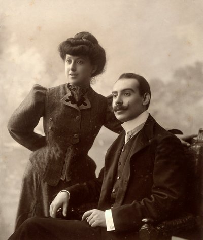 Alfredo Trombetta med sin kone af Phillipe de Marlier