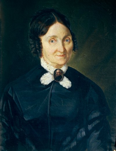 Giovanni Baccarlinon muotokuva Donna Tecla Antonini de Laskasta, öljy kankaalle, 47x63 cm af Giovanni Baccarlino