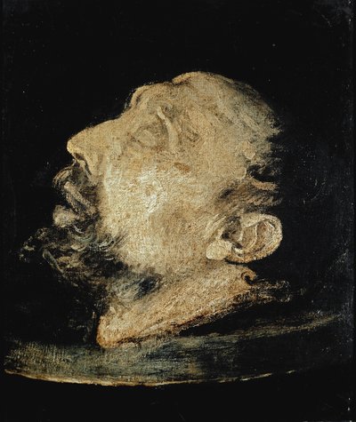 Johannes Døberens hoved på et plateau af Giovanni Battista  Crespi