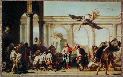 Kristus helbreder den lamme ... af Giovanni Battista (1696-1770) Tiepolo
