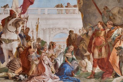 Kontinens af Alexander den Store (detaljer) af Giovanni Battista Tiepolo