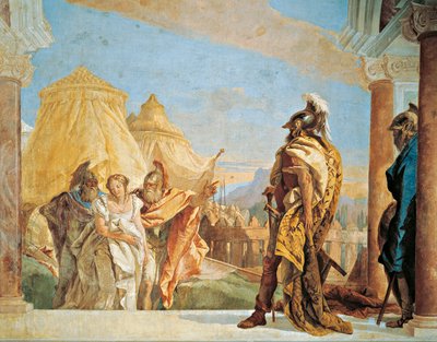 Eurybates og Talthybius fører Briseis til Agamemnon af Giovanni Battista Tiepolo