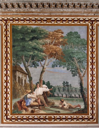 Gæstelogi, Rum i Landlige Scener: "Bondens Hvile" af Giovanni Battista Tiepolo