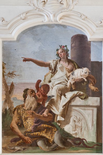 Uskyld sender bedrageri væk af Giovanni Battista Tiepolo