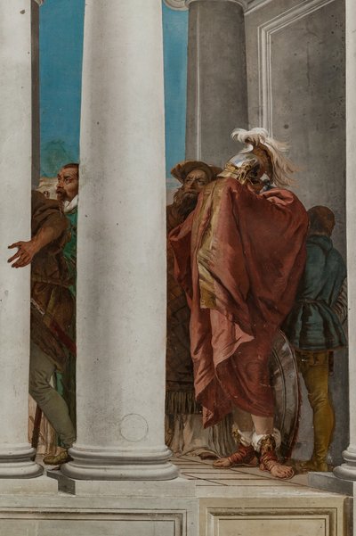 Palazzina (lille bygning), indgangshallen: "The Sacrifice of Iphigenia", detalje af Giovanni Battista Tiepolo