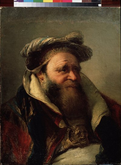 Portræt af en gammel mand (Portræt af en gammel mand). Maleri af Giambattista Tiepolo (1696-1770). Olie på lærred, mellem 1750-1770. Venetiansk skole, rokokostil. Statens friluftsmuseum Peterhof, Sankt Petersborg. af Giovanni Battista Tiepolo