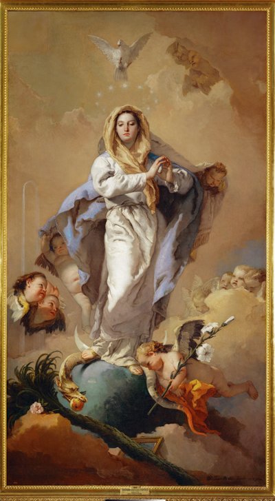 Den ubesmittede undfangelse af Giovanni Battista (1696-1770) Tiepolo