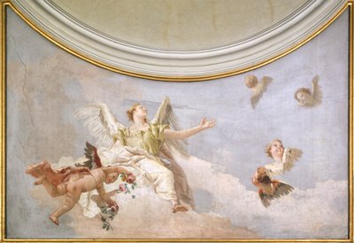Assumption, af Giovanni Battista Tiepolo (1696-1770), fresco, Detail, Oratory of Purity, Udine af Giovanni Battista Tiepolo