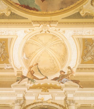 Detalje af fresker på loftet i balsalen, Villa Pisani, Stra, Venedig af Giambattista Tiepolo (1696-1770) af Giovanni Battista Tiepolo