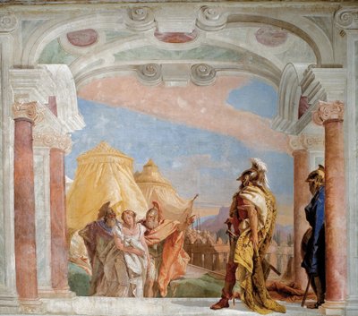Eurybates og Talthybius fører Briseis til Agamemnon af Giovanni Battista Tiepolo