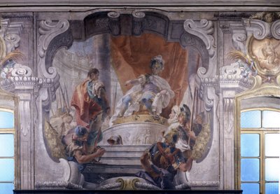 Hannibal (247 f.Kr. til 183 f.Kr.) beordrede løsladelse af en fange. Fresco af Giambattista Tiepolo (1696 - 1770). Palazzo Dugnani i Milano. af Giovanni Battista Tiepolo