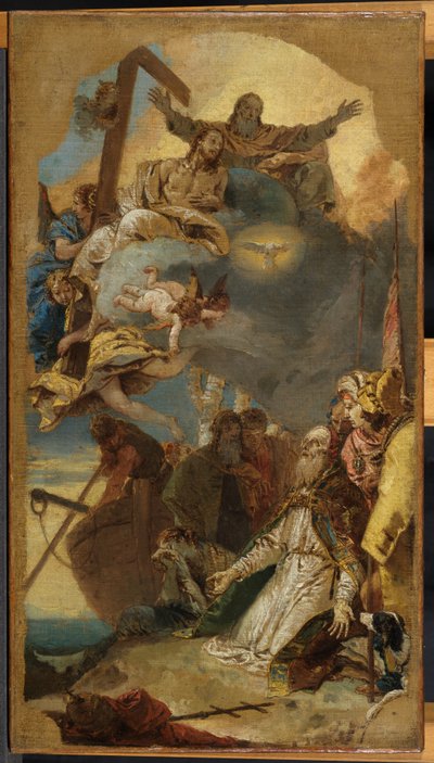 Martyrdom af Saint Clement, c.1734-39 (olie på lærred) af Giovanni Battista Tiepolo