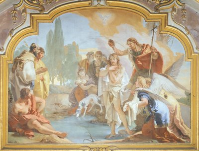 Kristi dåb (fresko) af Giovanni Battista Tiepolo