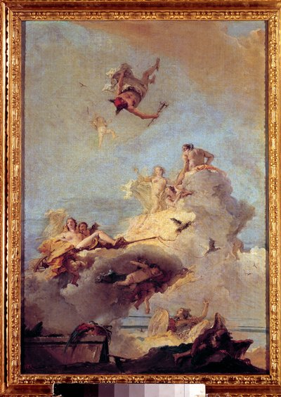 Olympus-maleriet af Giovanni Battista (Giambattista) Tiepolo (1696-1770) Madrid fra det 18. århundrede, Prado-museet. af Giovanni Battista Tiepolo