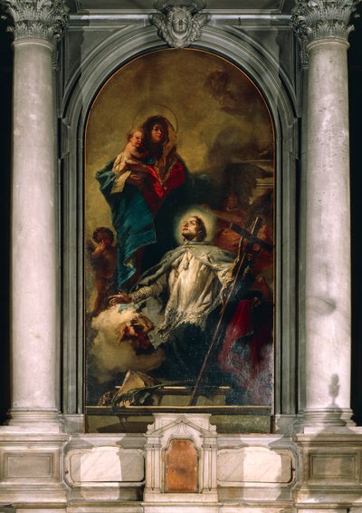 Jomfruen viser sig for Johannes af Nepomuk af Giovanni Battista Tiepolo