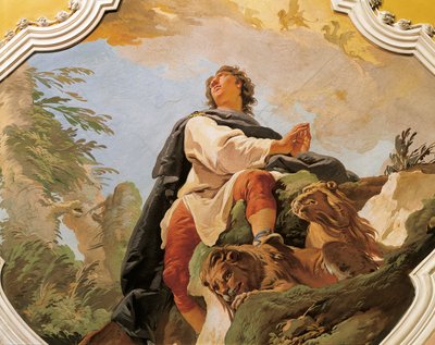 Profeten Daniel, af Giovanni Battista Tiepolo (1696-1770), fresko, Patriarkalske Palads, Udine af Giovanni Battista Tiepolo