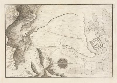 En geometrisk plan af den ødelagte by Palmyra, 1753 af Giovanni Battista 1712-86 after Borra