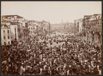 Venedig - Regattaen af Giovanni Battista Brusa