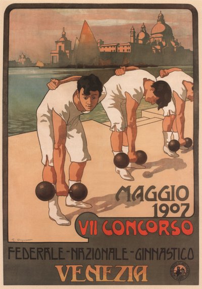 VII Forbundsgymnastikkonkurrence, 1907 af Giovanni Battista Carpanetto