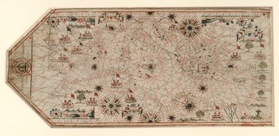 Kort over Middelhavet, Portugals kyst og Afrikas nordvestkyst LOC 2014588813 af Giovanni Battista Cavallini