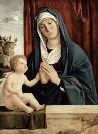 Madonna og barn, slutningen af det 15. til begyndelsen af det 16. århundrede (olie på træpanel) af Giovanni Battista Cima da Conegliano