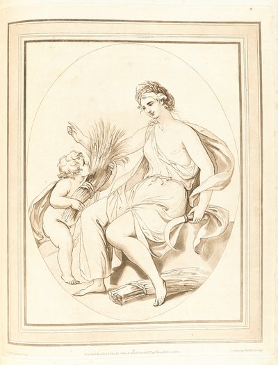 En samling af tryk efter skitser og tegninger af den afdøde fejrede Giovanni Battista Cipriani, Esqr R.A. af Giovanni Battista Cipriani